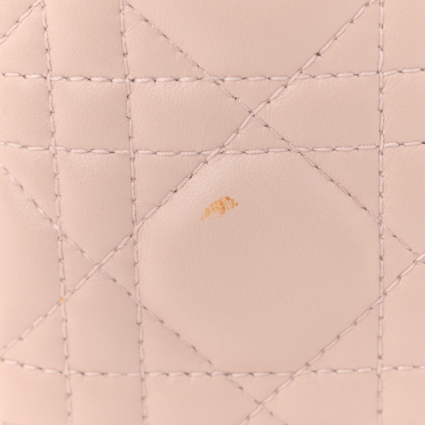 Lambskin Cannage Small Lucky Badges My Lady Dior Light Pink