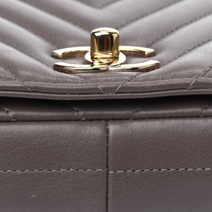 Chanel Calfskin Chevron Quilted Small Statement Flap Khaki 13 of 20