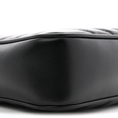 Saint Laurent Calfskin Matelasse Monogram Monochrome Lou Camera Bag Black 9 of 13