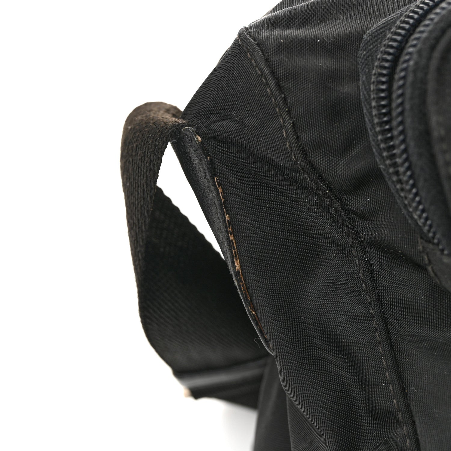 Prada Tessuto Nylon Saffiano Vela Messenger Bag Black 15 of 15