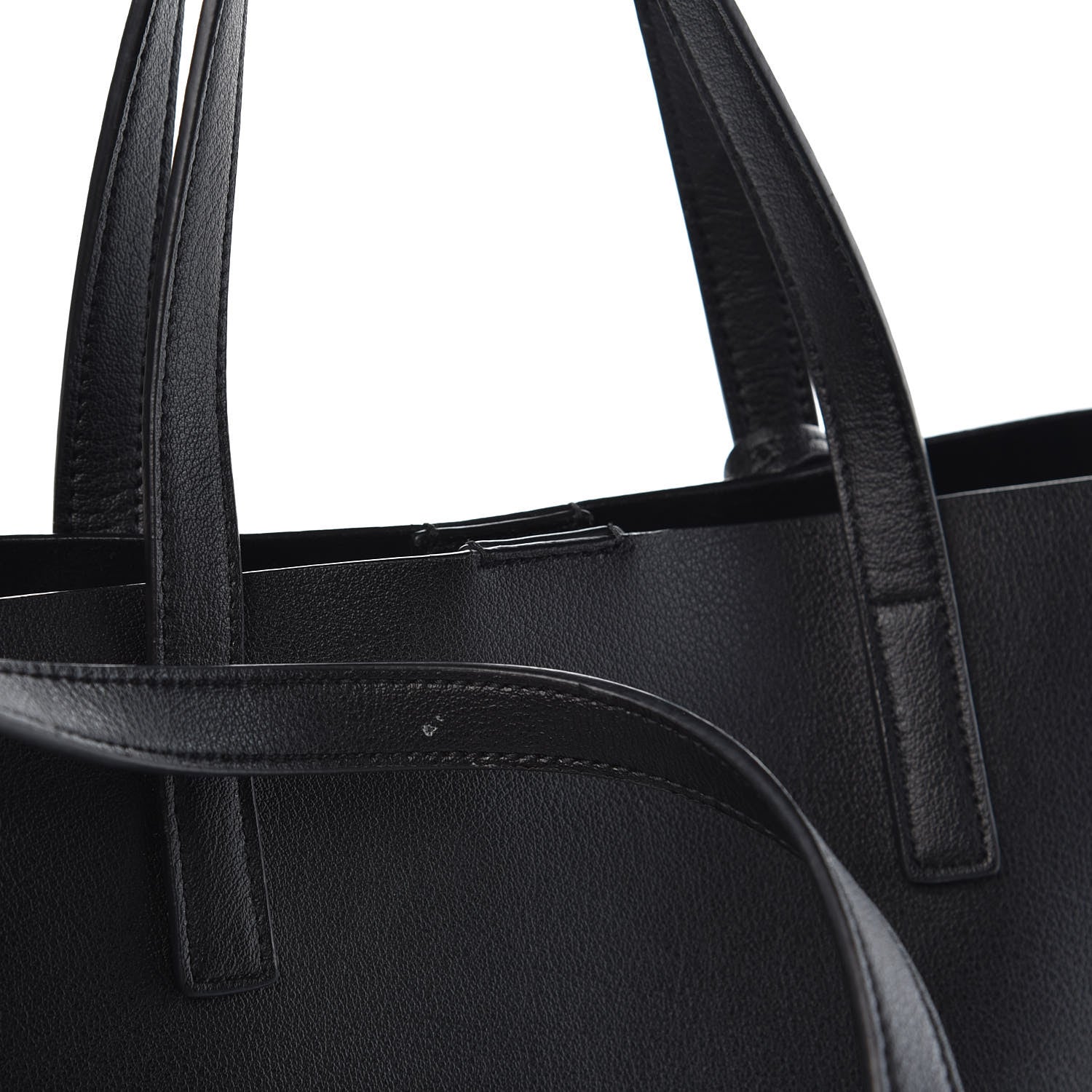 Saint Laurent Calfskin Toy Shopping Tote Black 8 of 8