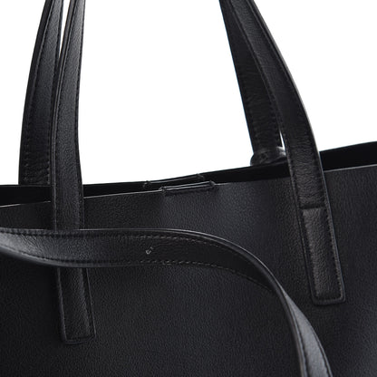 Saint Laurent Calfskin Toy Shopping Tote Black 8 of 8