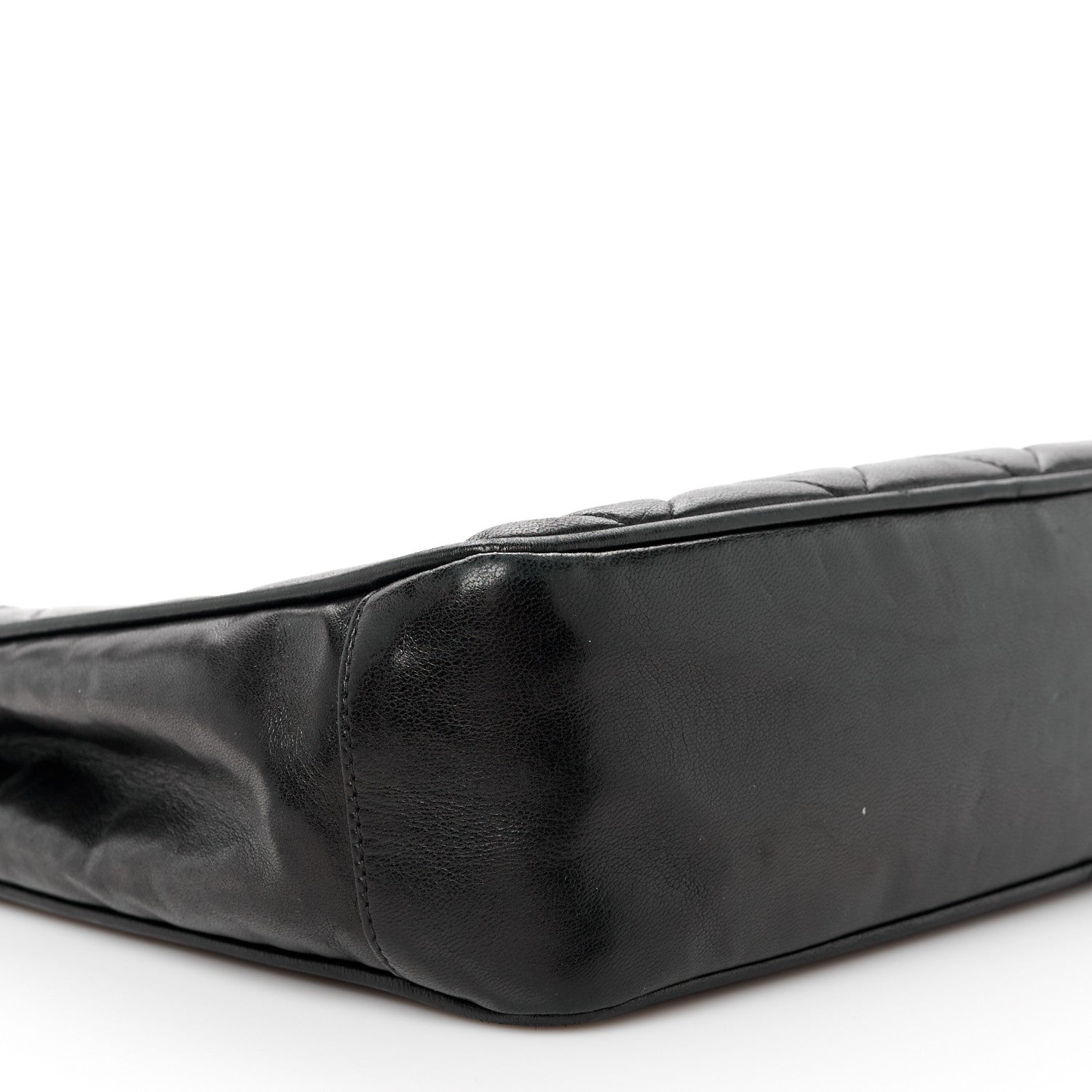 Chanel Lambskin Quilted CC Shoulder Bag Black 11 of 12