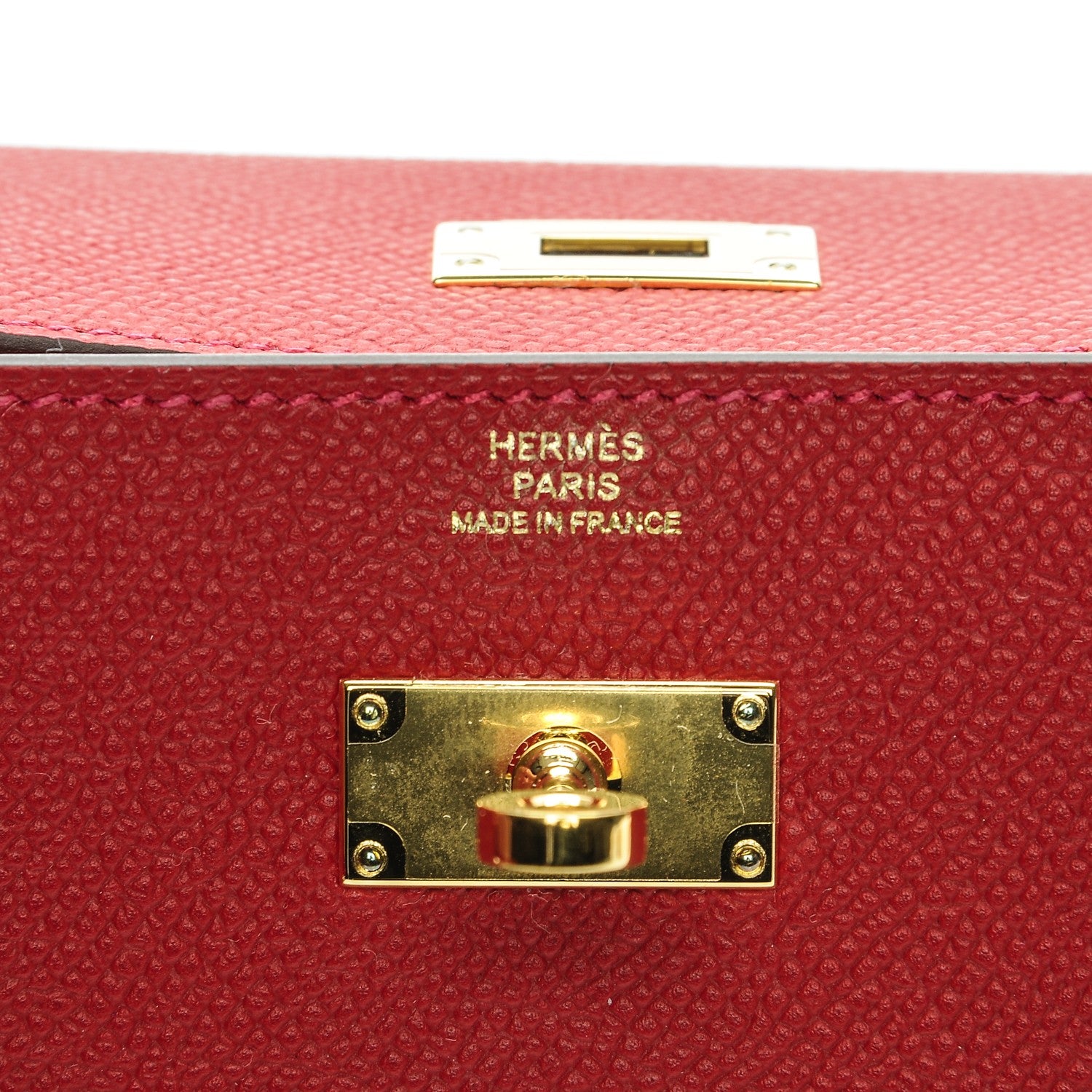 Hermes Epsom Kelly Longue Wallet Rouge Casaque 6 of 12