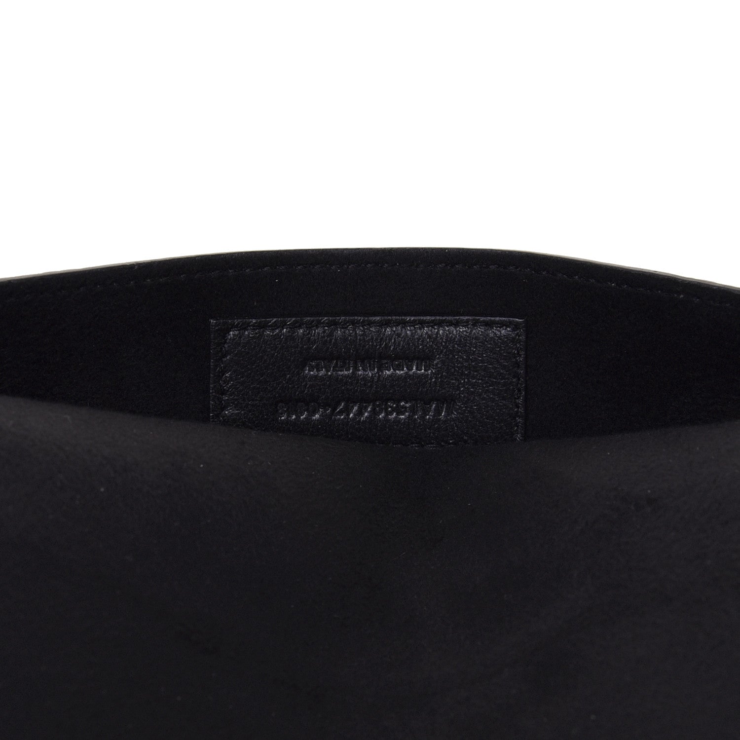 Saint Laurent Lambskin Teddy Drawstring Bag White 10 of 11
