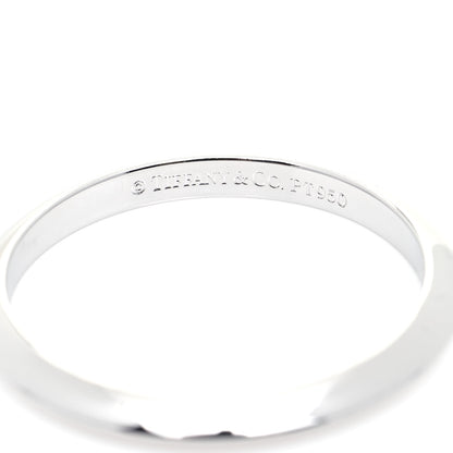 Tiffany Platinum 2mm Knife Edge Wedding Band Ring 50 5.5 5 of 6