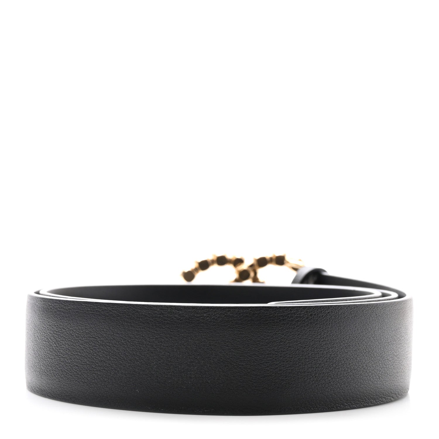 Chanel Calfskin Crystal CC Belt 75 30 Black 2 of 7