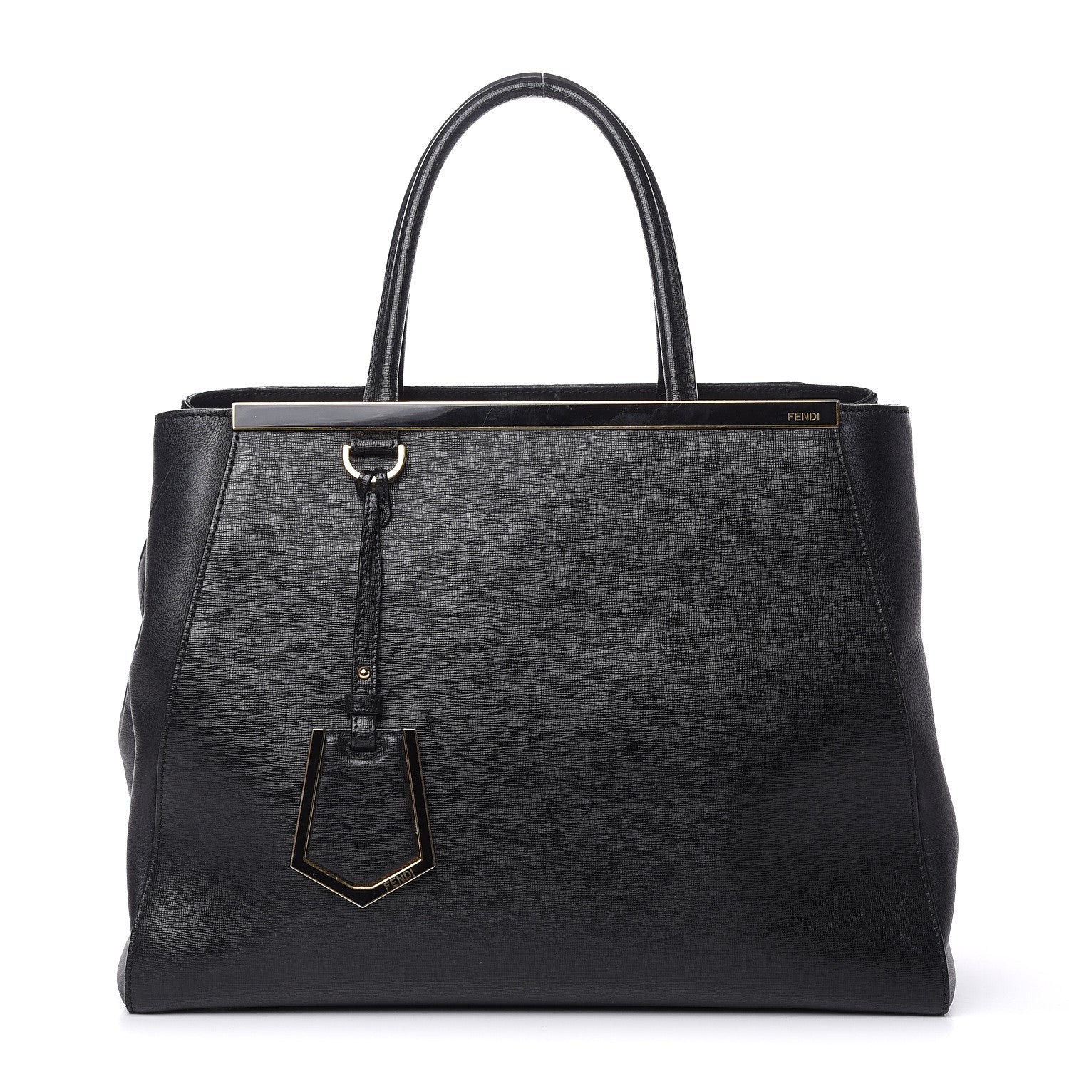 Fendi Vitello Elite Regular 2Jours Tote Black 1 of 19