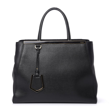 Fendi Vitello Elite Regular 2Jours Tote Black 1 of 19