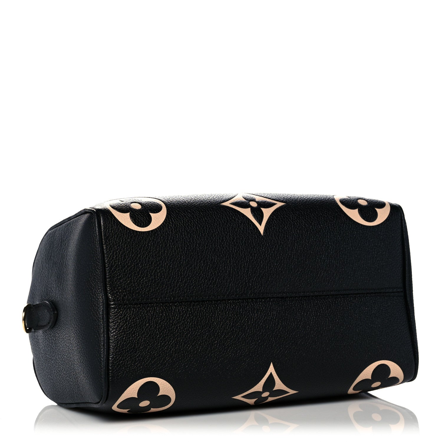 Louis Vuitton Empreinte Monogram Giant Speedy Bandouliere 25 Black Beige 4 of 9