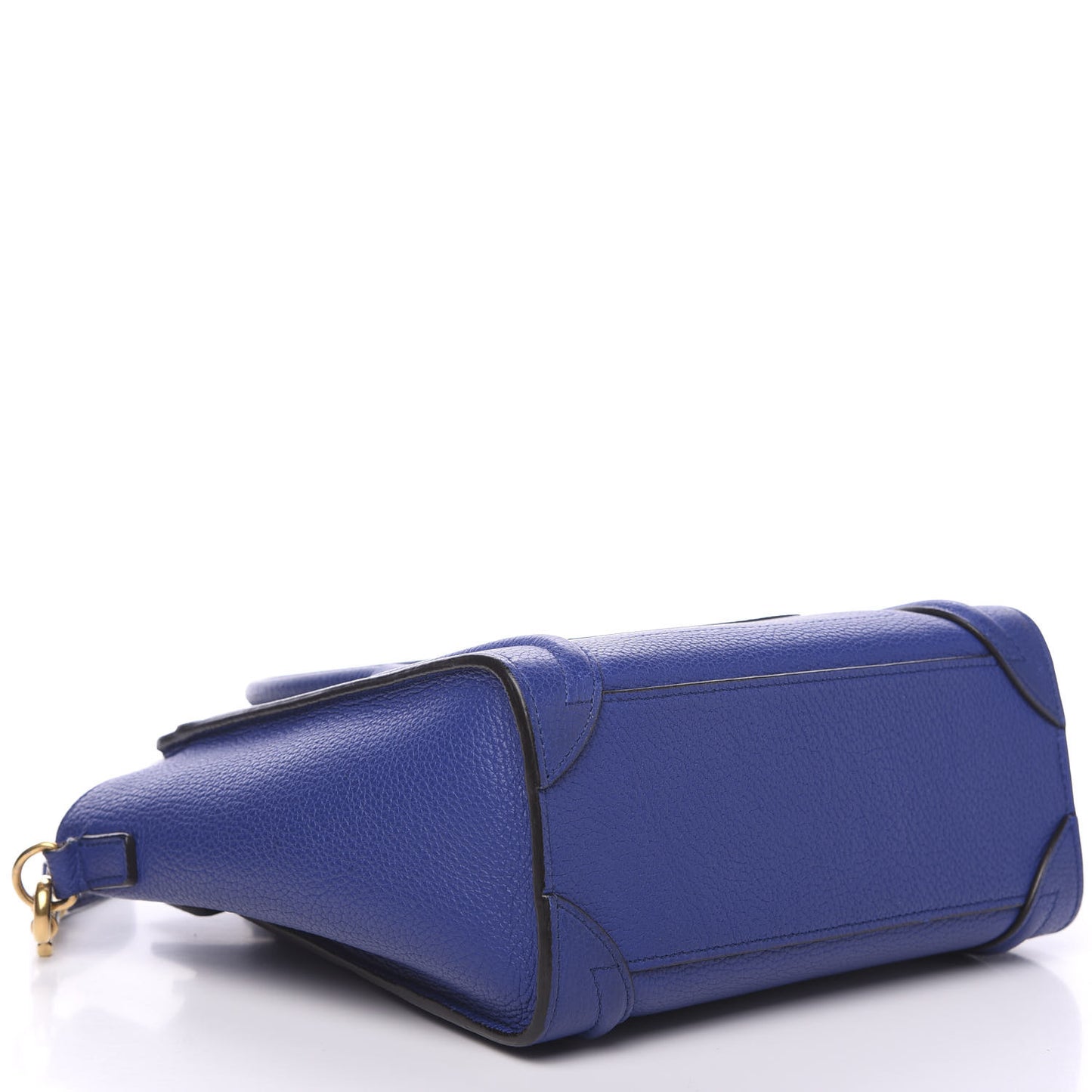 Drummed Calfskin Nano Luggage Indigo