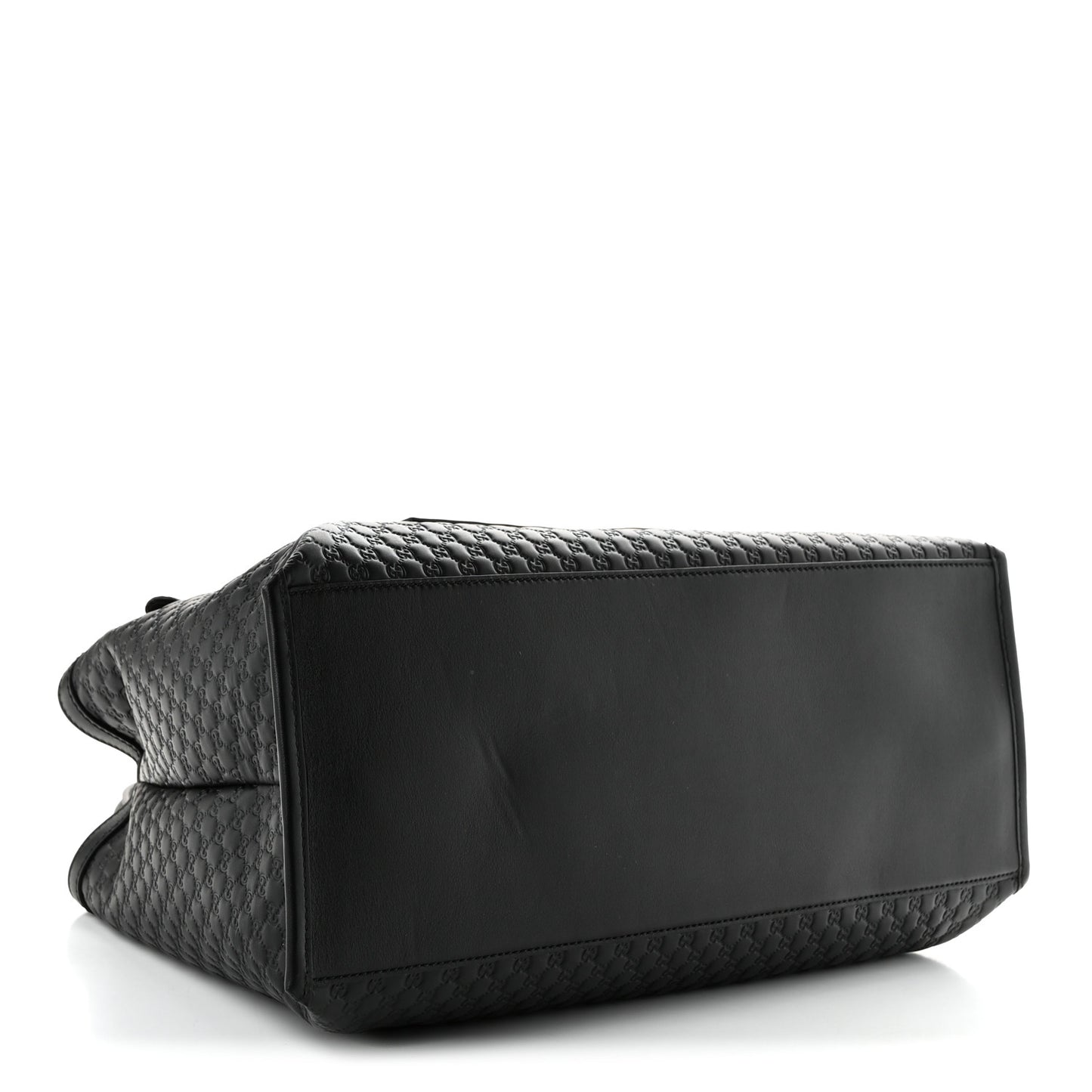 Soft Microguccissima Medium Tote Black