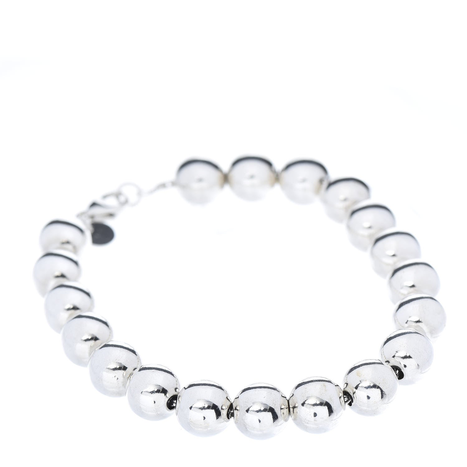 Tiffany Sterling Silver 10mm HardWear Ball Bracelet 1 of 6