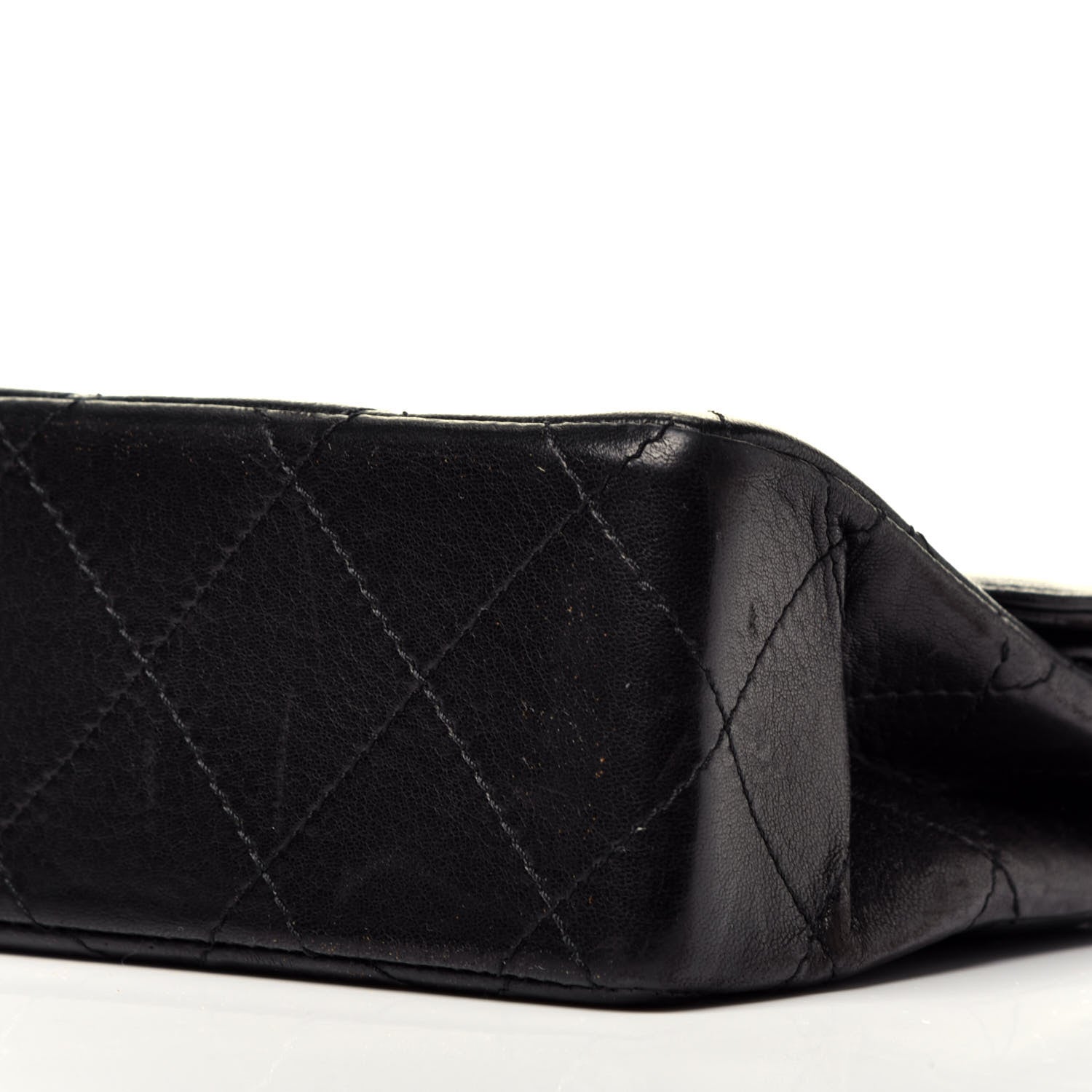 Chanel Lambskin Quilted Medium Double Flap Black 9 of 9
