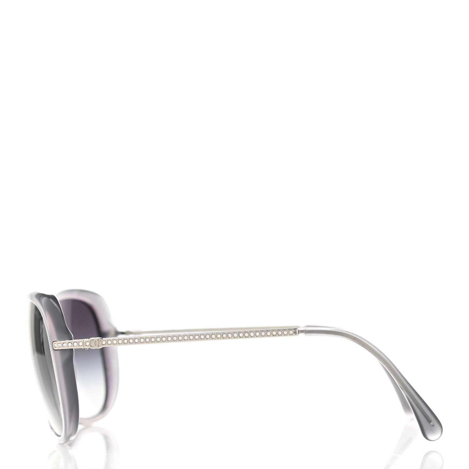Chanel Acetate Crystal CC Sunglasses 5293-B Blue 3 of 8