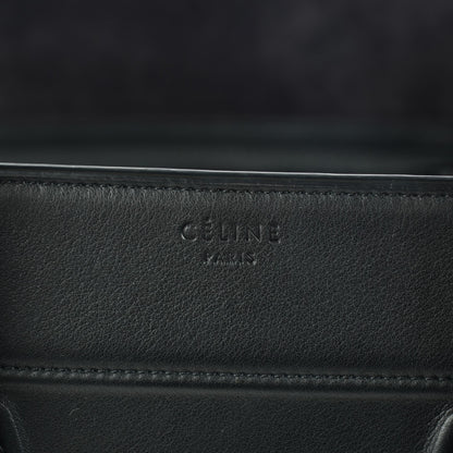 Celine Supple Calfskin Medium Phantom Luggage Black 7 of 9