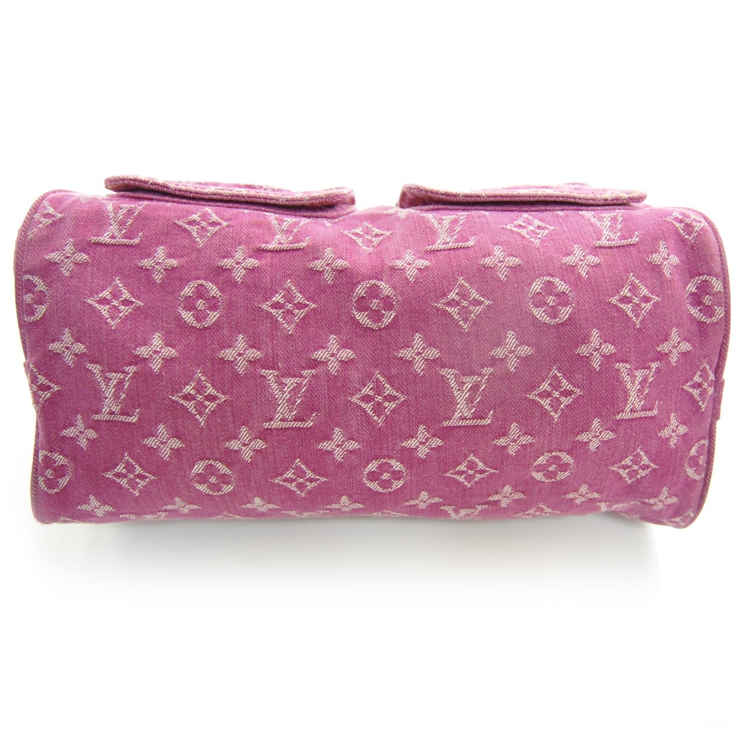 Monogram Denim Neo Speedy Fuchsia