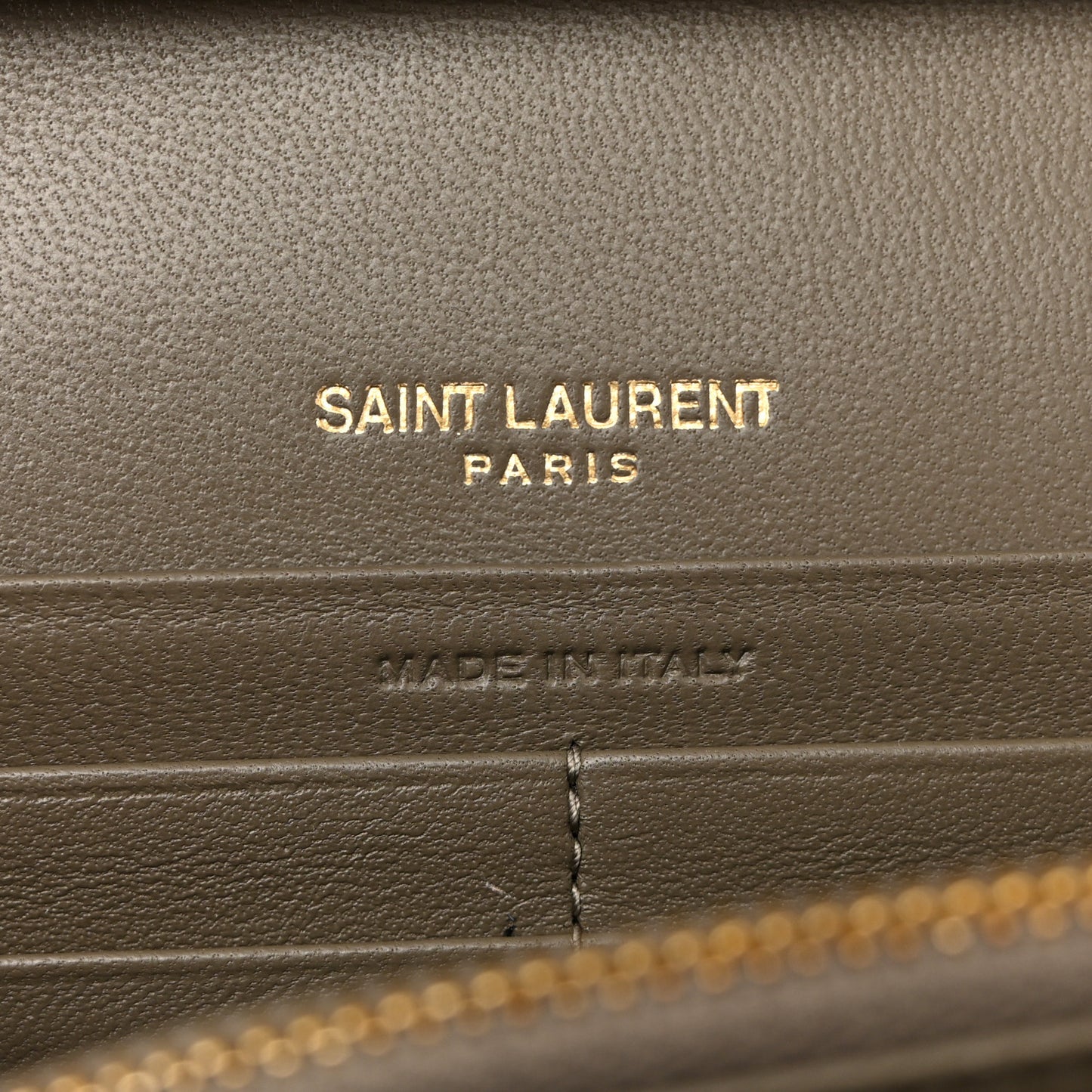 Metallic Grain De Poudre Mixed Matelasse Triquilt Monogram Chain Wallet Piombo