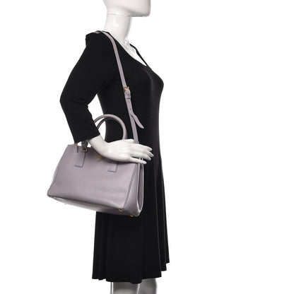 Prada Saffiano Small Galleria Double Zip Tote Glicine 2 of 13