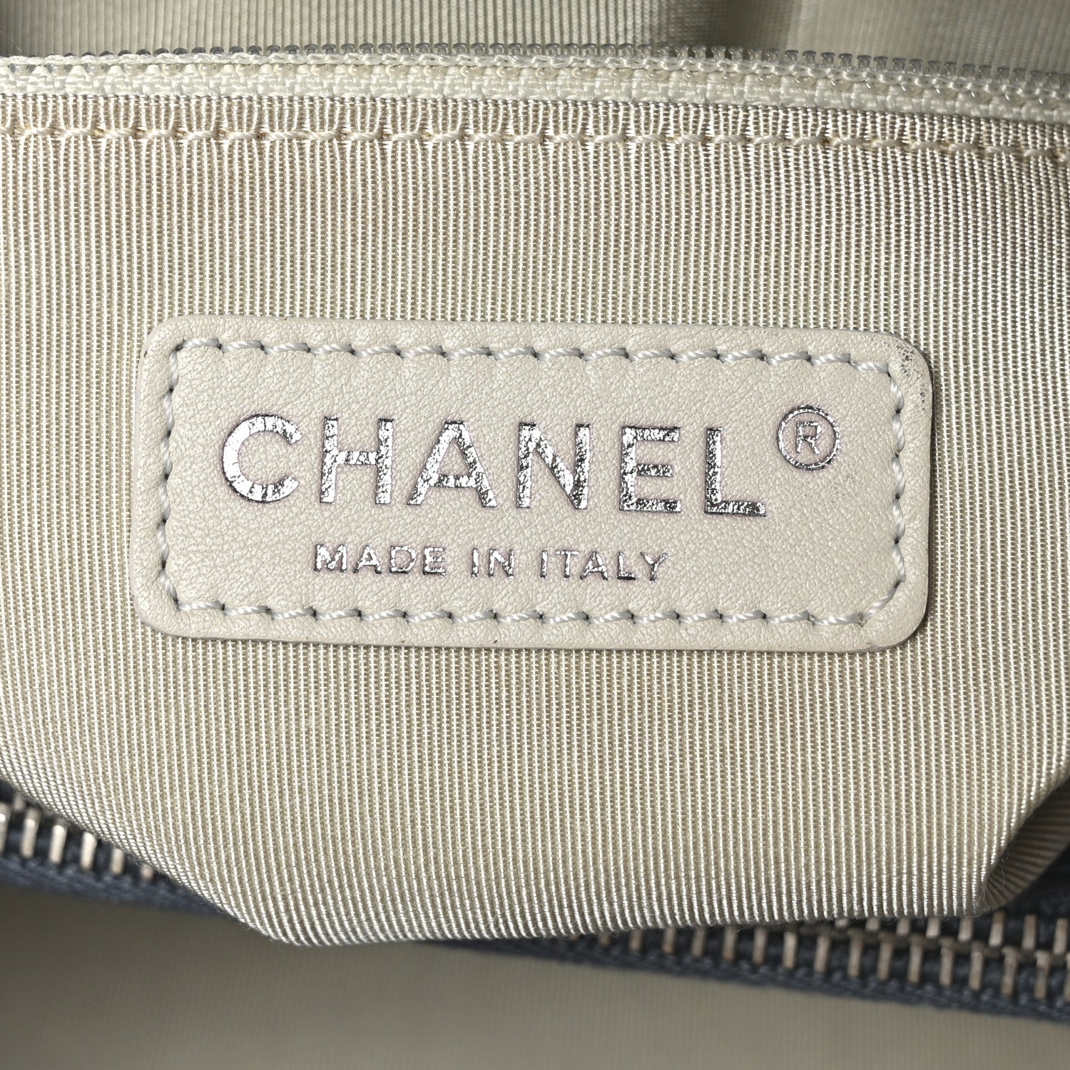 Chanel Caviar Quilted CC Timeless Soft Tote  Blue 6 of 10