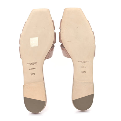Saint Laurent Patent Tribute 05 Slide Sandals 39.5 Nude 6 of 10