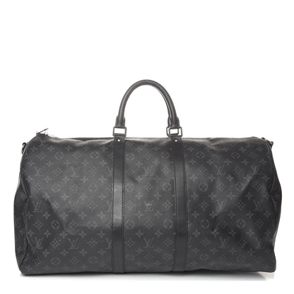 Louis Vuitton Monogram Eclipse Keepall Bandouliere 55 1 of 15