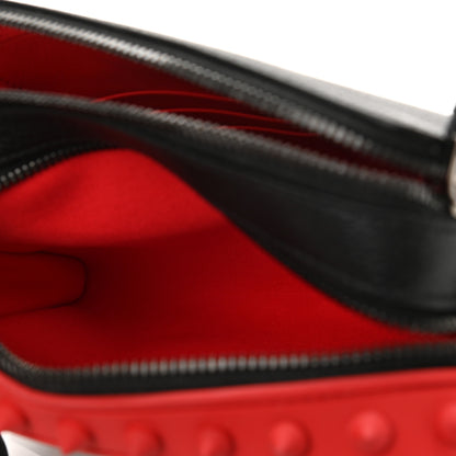 Christian Louboutin Empire Calfskin Gomme Spikes Loubitown Crossbody Loubi Black 5 of 12