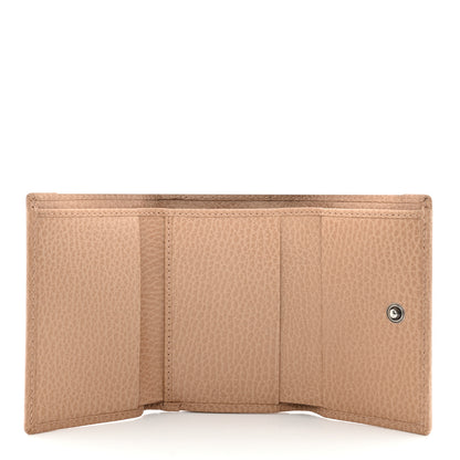 Gucci Dollar Calfskin Enamel Monochrome Medium GG Marmont Wallet Camelia 5 of 9