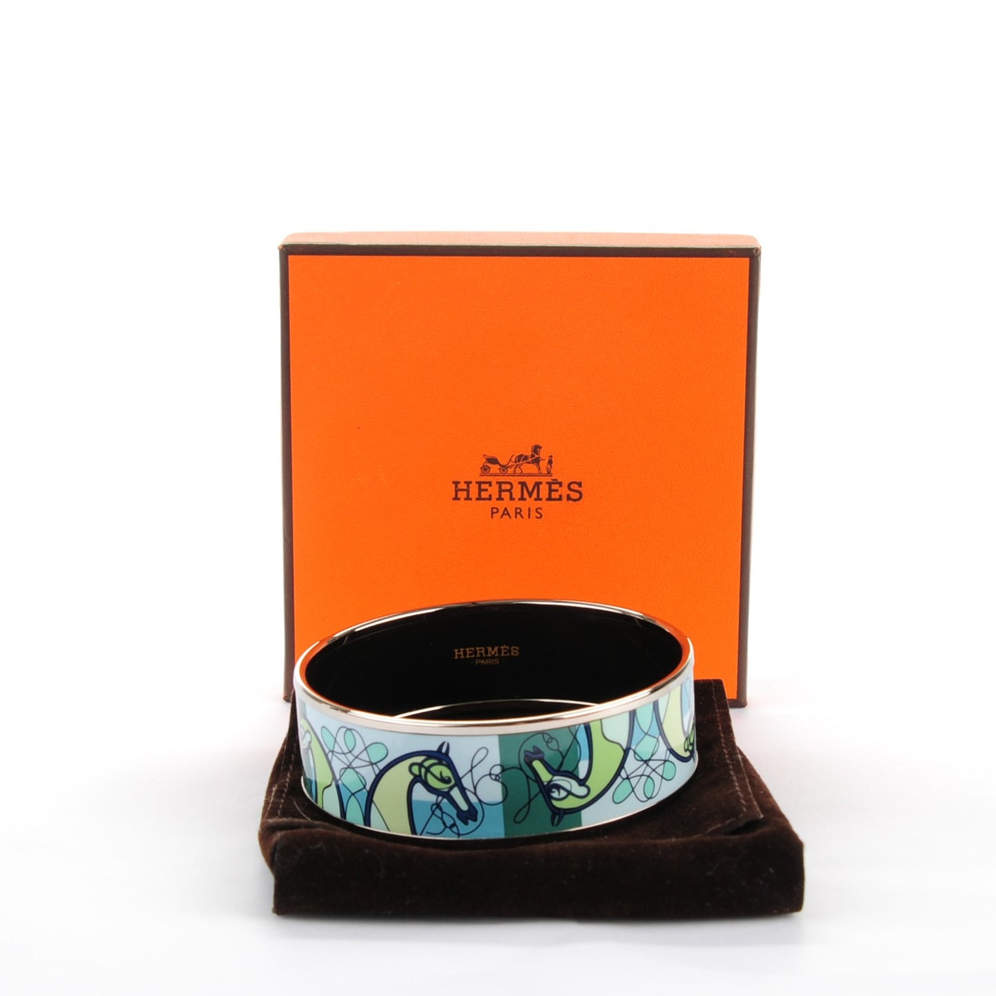 Enamel Printed Wide Coup De Fouet Bracelet 65