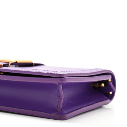 Versace Calfskin Greca Goddess Wallet On Chain Dark Orchid 9 of 12