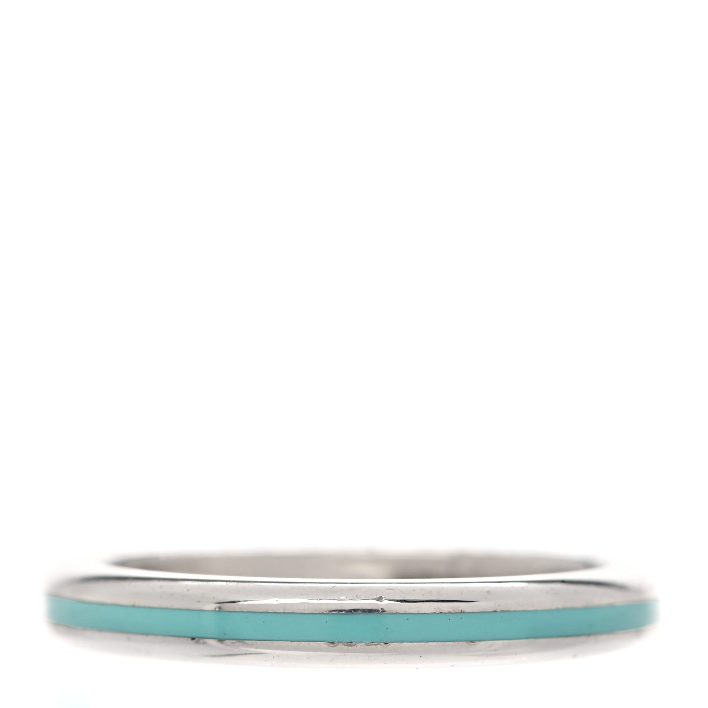 Sterling Silver Enamel Stackable Ring Blue 54 7