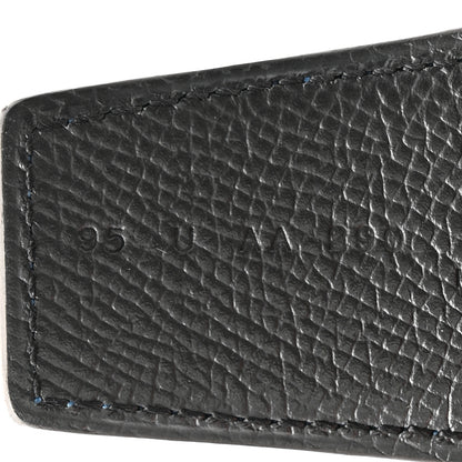 Hermes Epsom 38mm Constance H Belt 95 38 Black Bleu Zellige 6 of 8