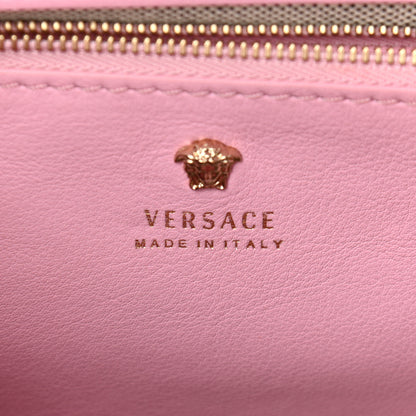 Versace Calfskin Crystal Medium Baroque Palazzo Empire Bag Pink 6 of 19