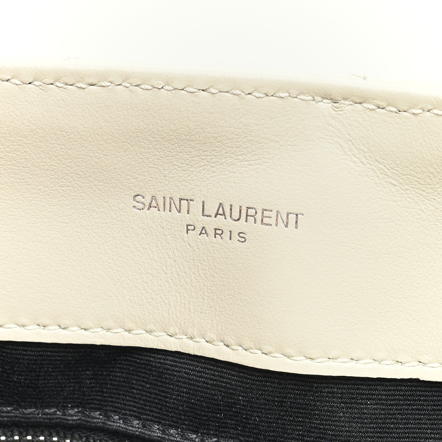 Saint Laurent Calfskin Y Quilted Monogram Medium Loulou Chain Satchel Crema Soft 6 of 9