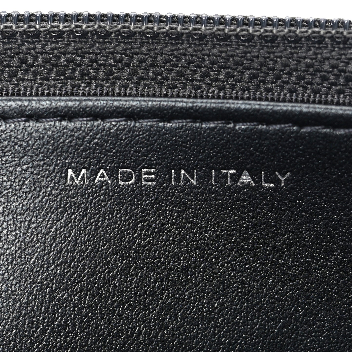 Metallic Crumpled Calfskin Quilted Reissue Wallet On Chain WOC Charcoal