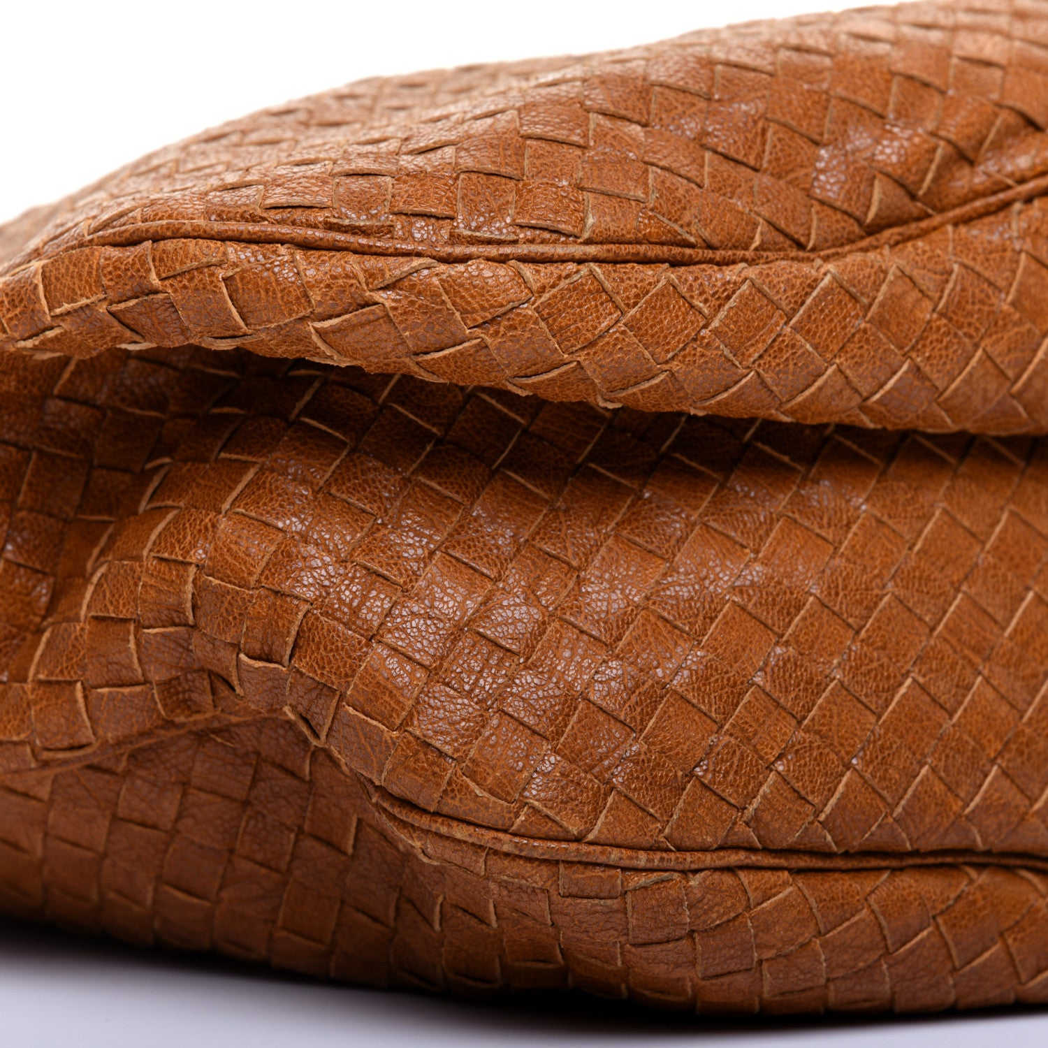 Bottega Veneta Goatskin Intrecciato Belly 76 Bag Brown 6 of 12