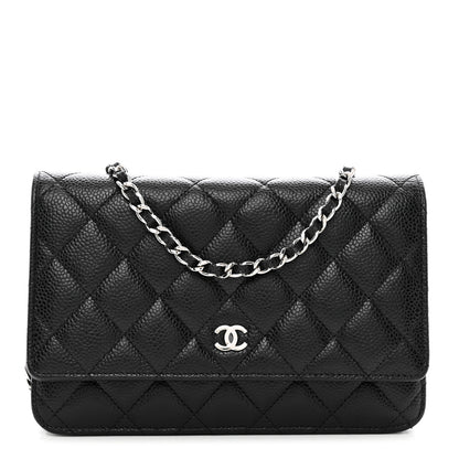 Chanel Caviar Quilted Wallet on Chain WOC Black 1 of 11