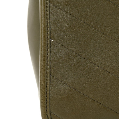 Saint Laurent Lambskin Matelasse Monogram Medium Niki Chain Satchel Seawood 11 of 13