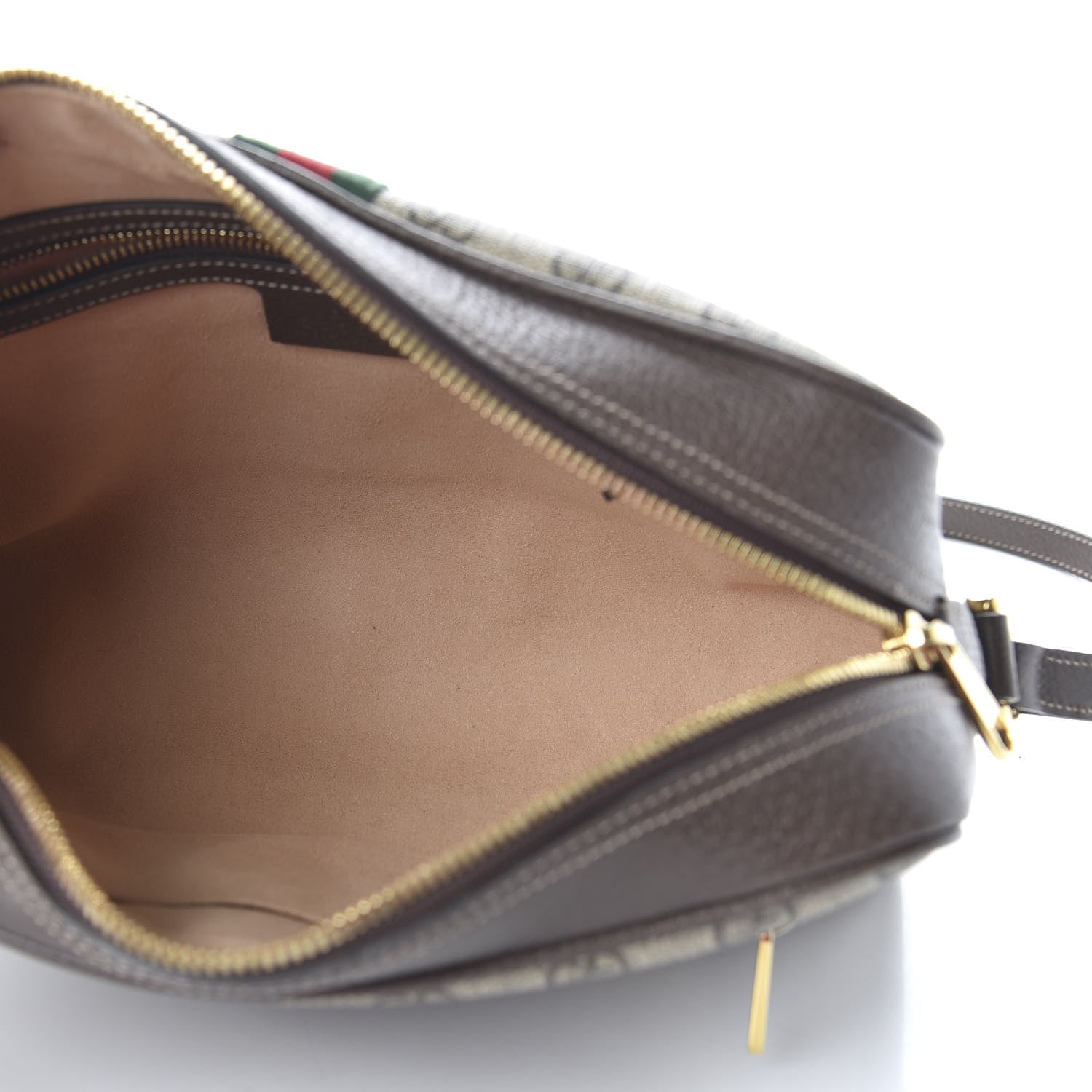 Gucci GG Supreme Monogram Web Small Ophidia Shoulder Bag Brown 5 of 11