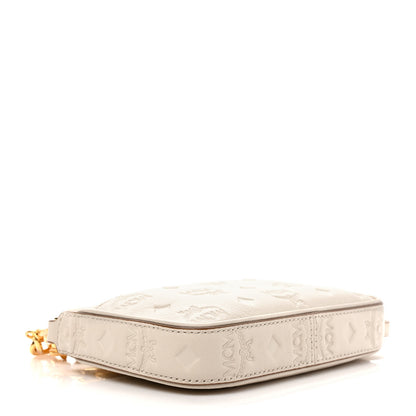 MCM Calfskin Ottomar Mini Aren Chain Crossbody Bag Oatmeal 4 of 8