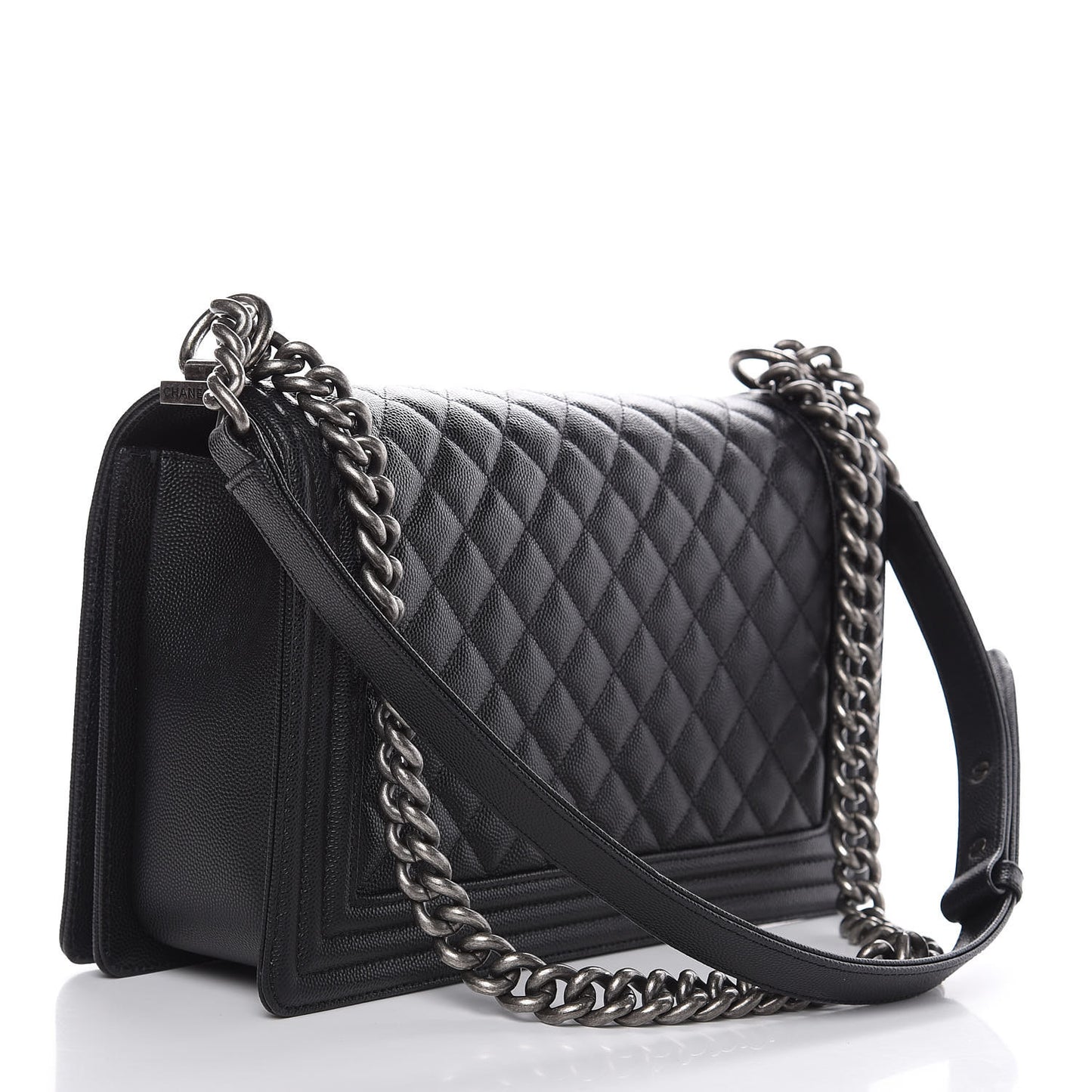 Caviar Quilted New Medium Boy Flap Black