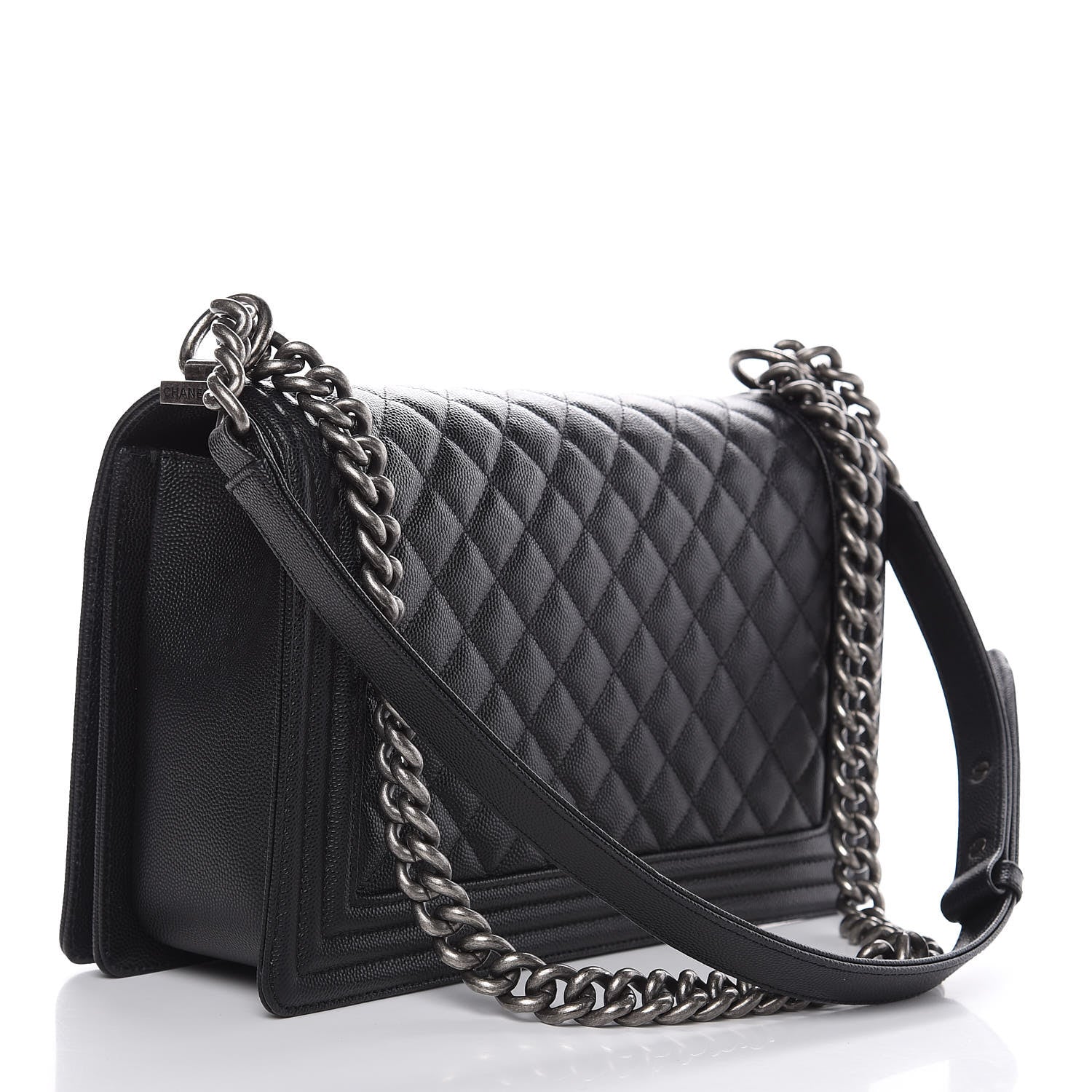Chanel Caviar Quilted New Medium Boy Flap Black 3 of 9