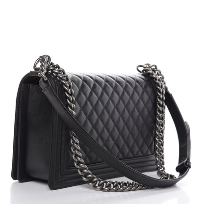 Chanel Caviar Quilted New Medium Boy Flap Black 3 of 9