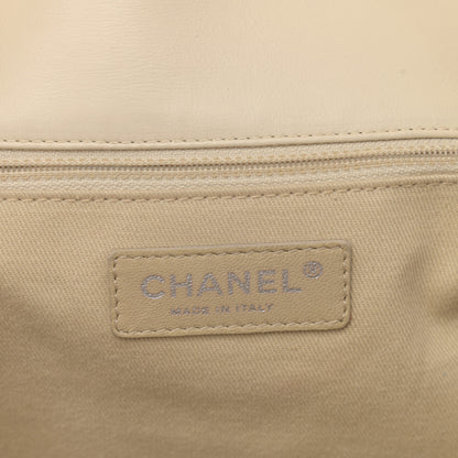 Chanel Calfskin Stitched Large Expandable Flap Bag White 7 of 11