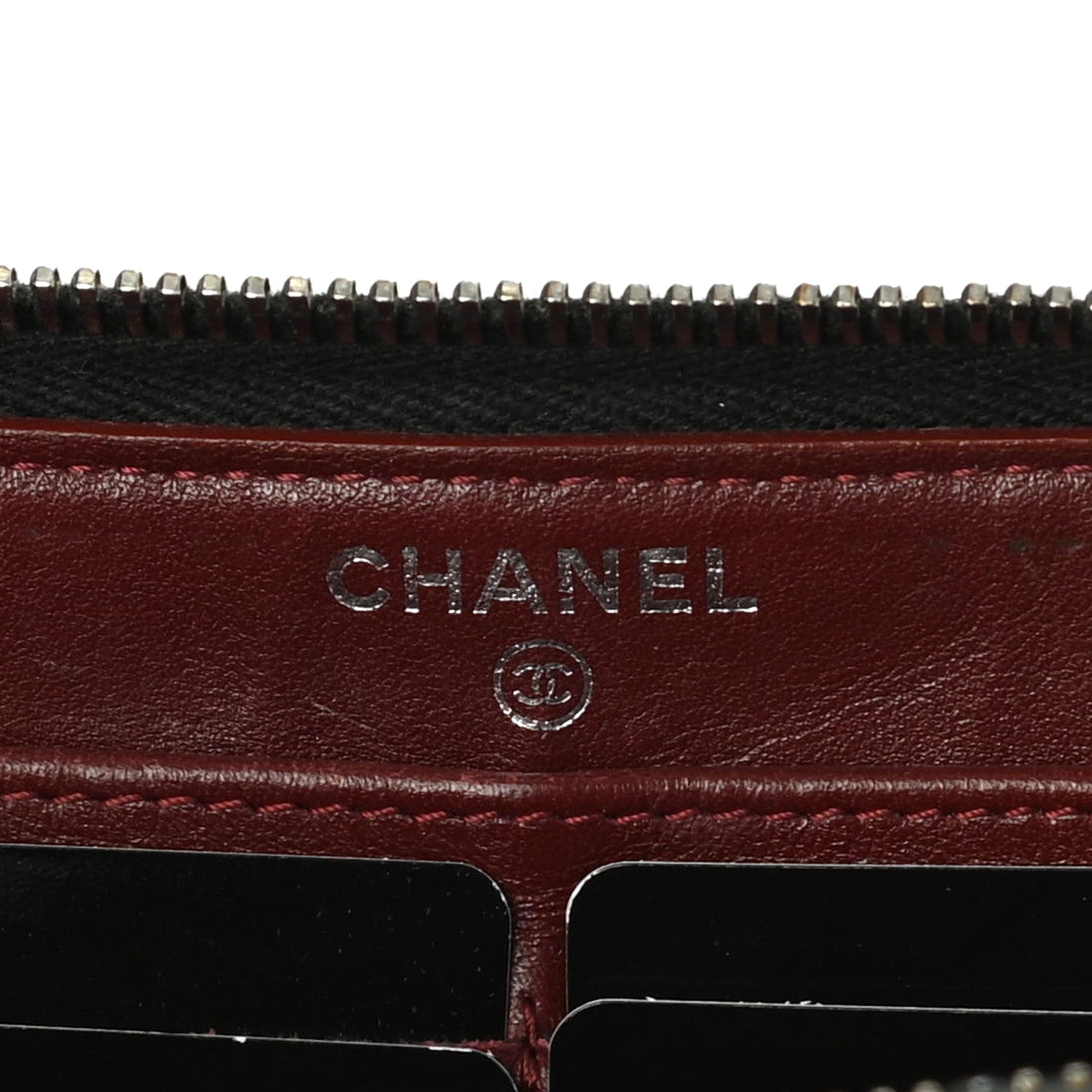 Chanel Caviar Quilted Large Gusset Zip Around Wallet Black 6 of 14