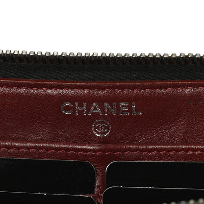 Chanel Caviar Quilted Large Gusset Zip Around Wallet Black 6 of 14