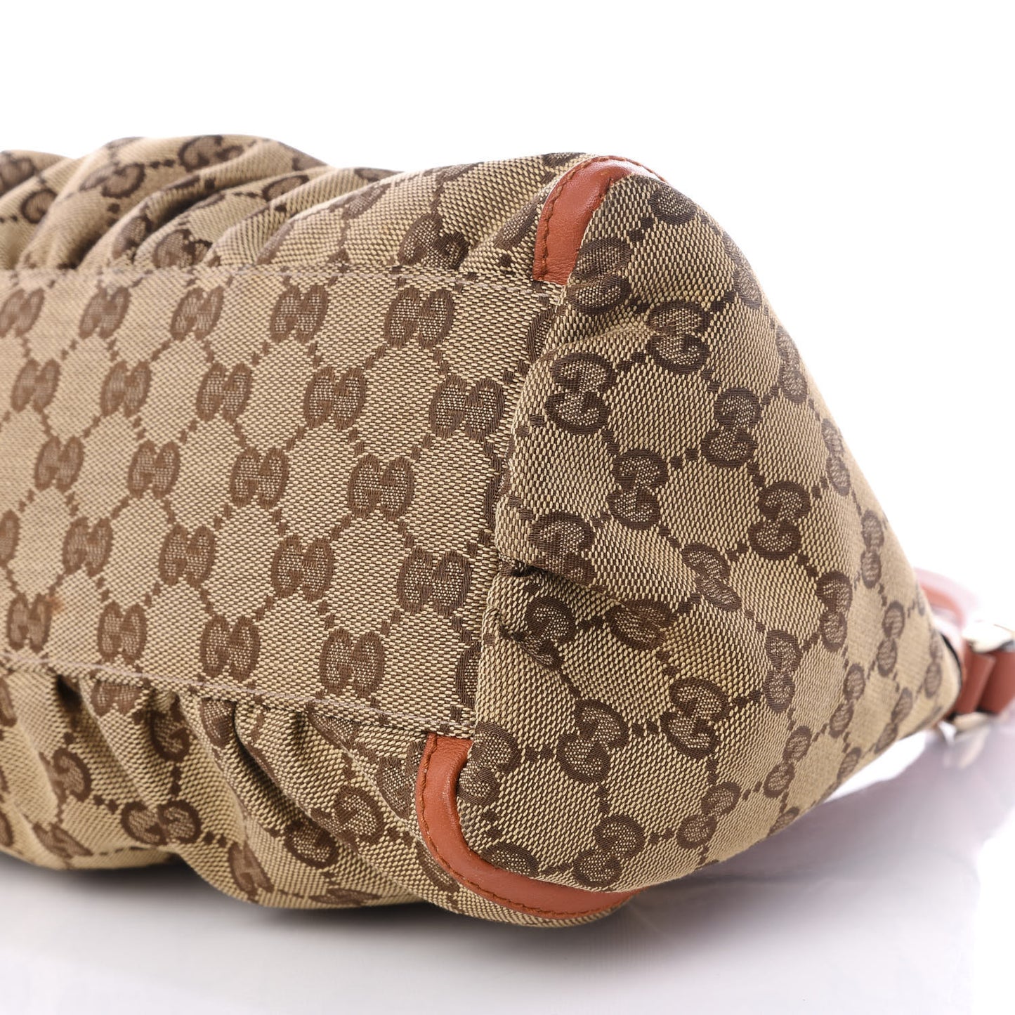 Monogram Medium D Gold Ring Hobo Orange