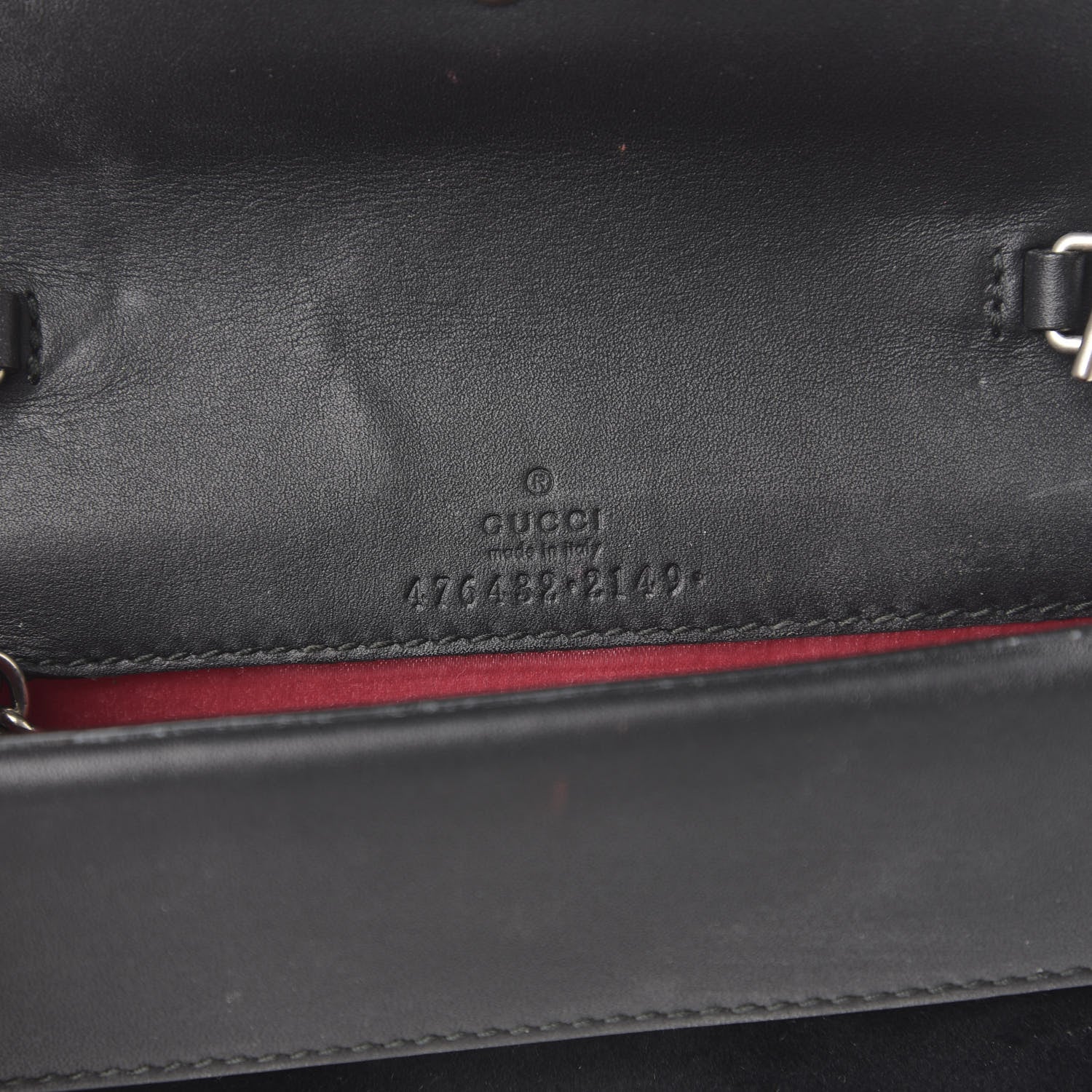 Gucci Velvet Crystal Super Mini Dionysus Shoulder Bag Black 6 of 12