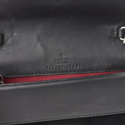Gucci Velvet Crystal Super Mini Dionysus Shoulder Bag Black 6 of 12