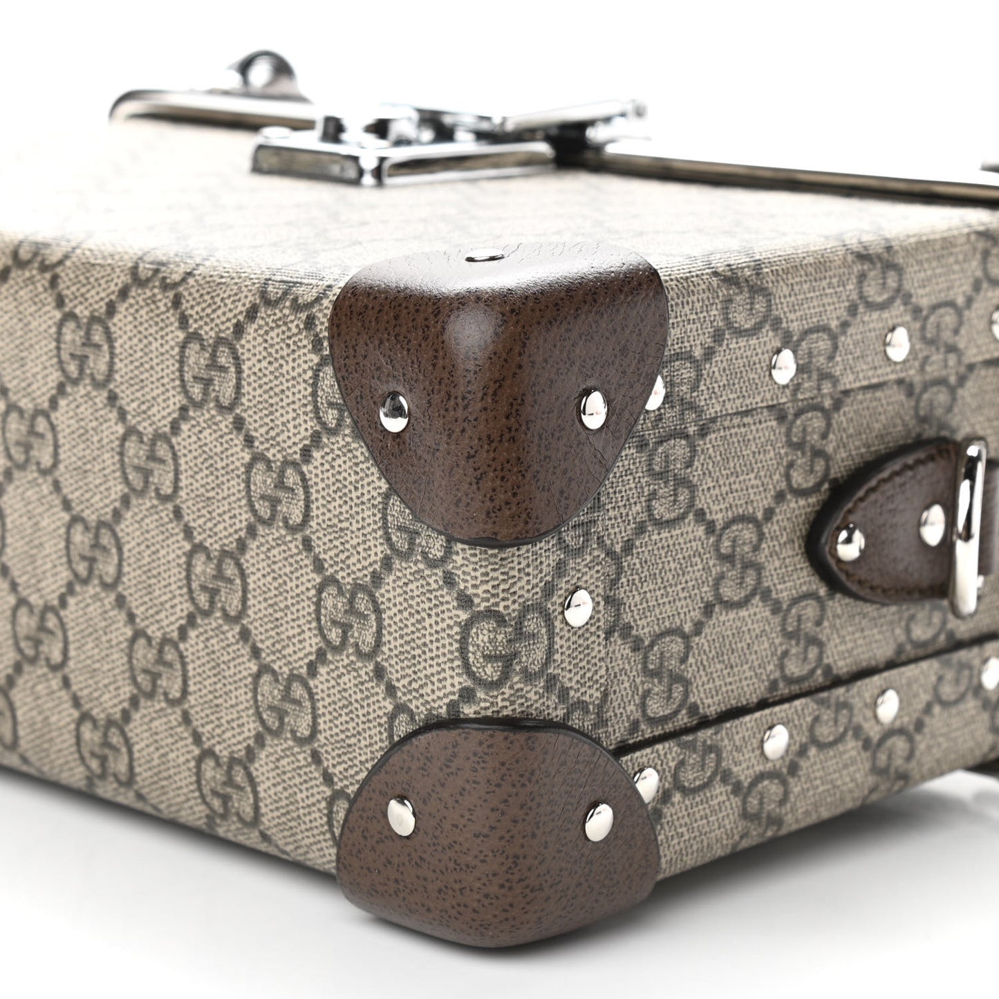 GG Supreme Monogram Globe-Trotter Beauty Case Brown